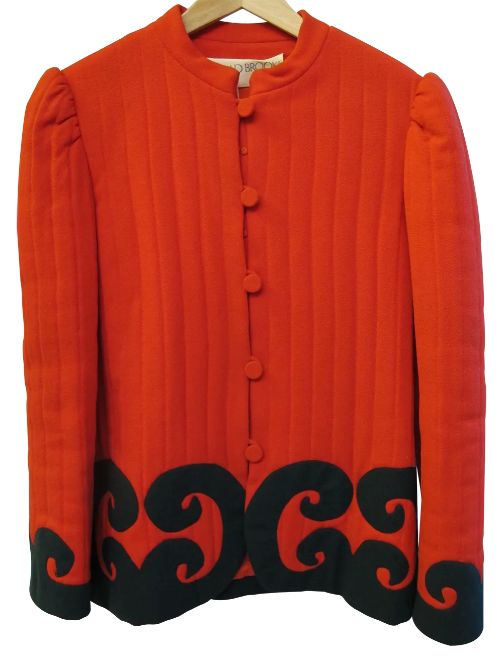 1980's Donald Brooks Quilted Jacket with Appliqué