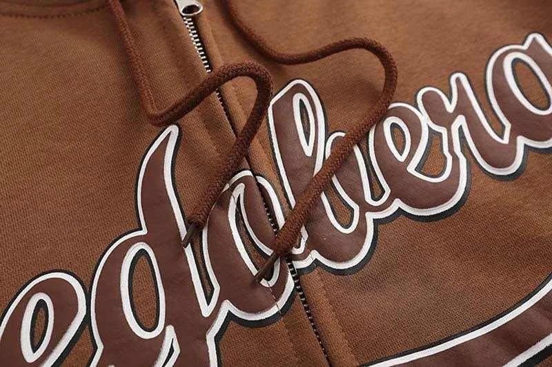 American Street Fashion Letter Print Hoodie