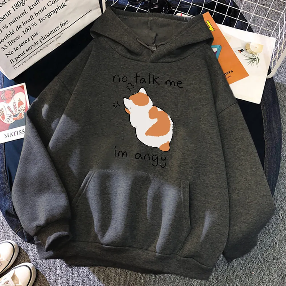 Angry Kitty Cat Hoodie