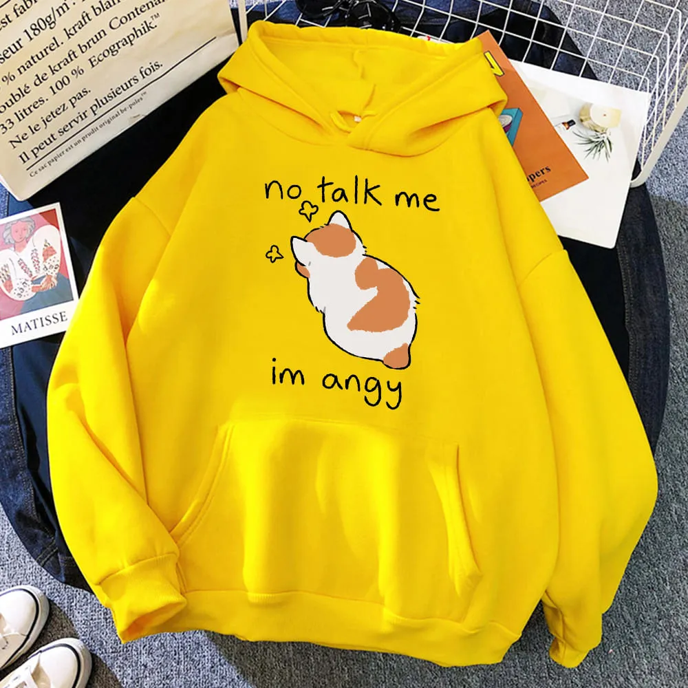 Angry Kitty Cat Hoodie