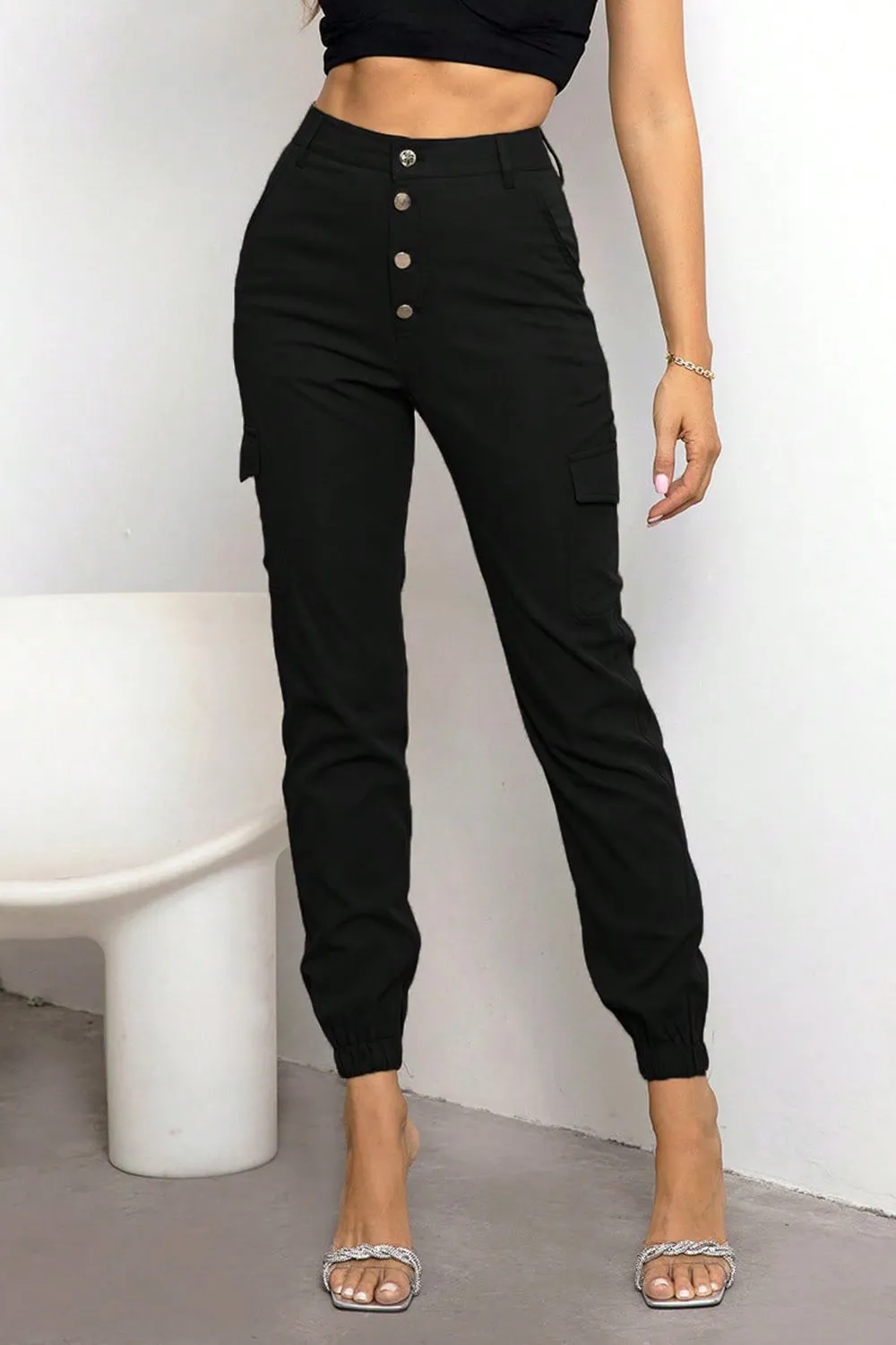 *APP EXCLUSIVE* Button Fly Cargo Pants