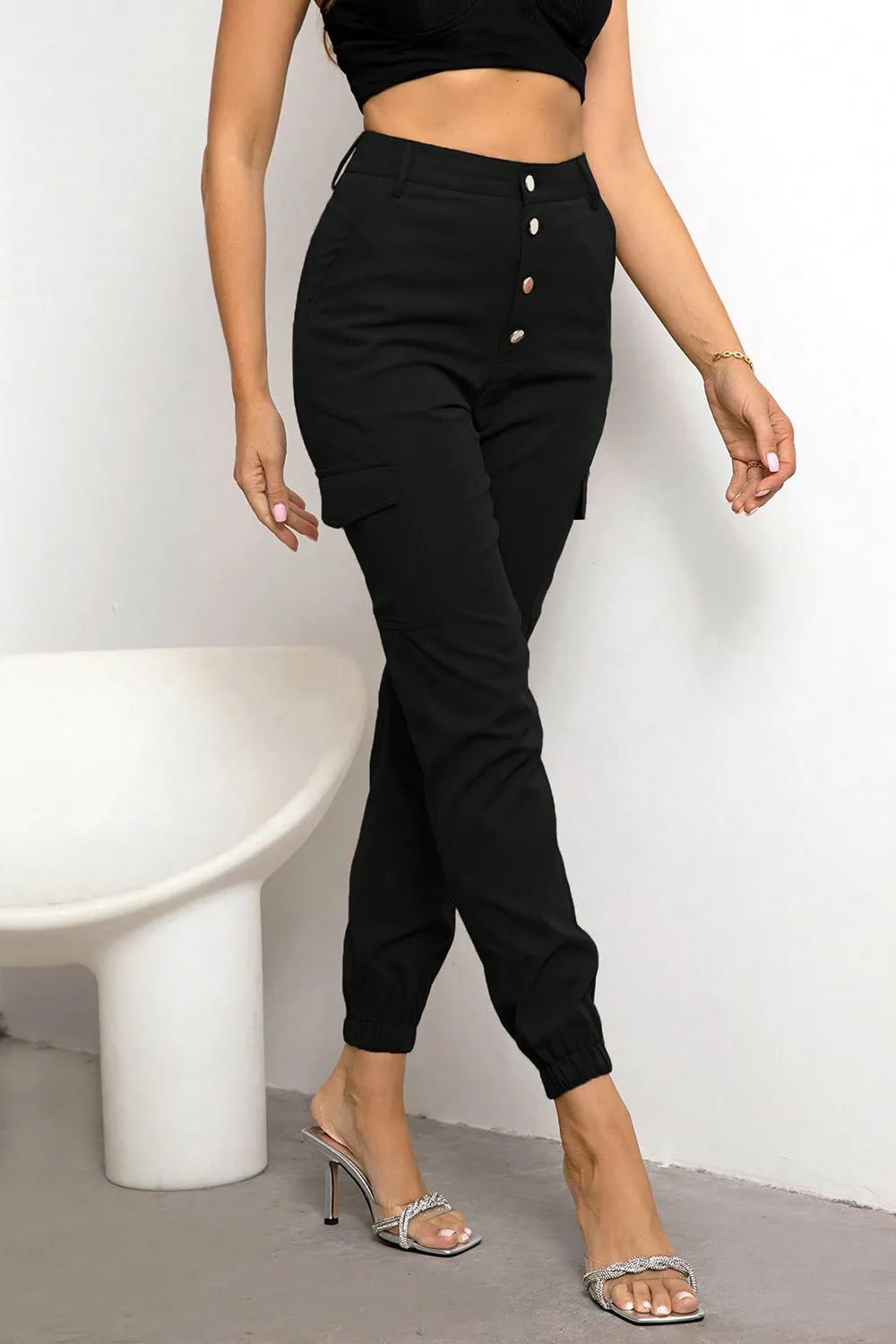 *APP EXCLUSIVE* Button Fly Cargo Pants