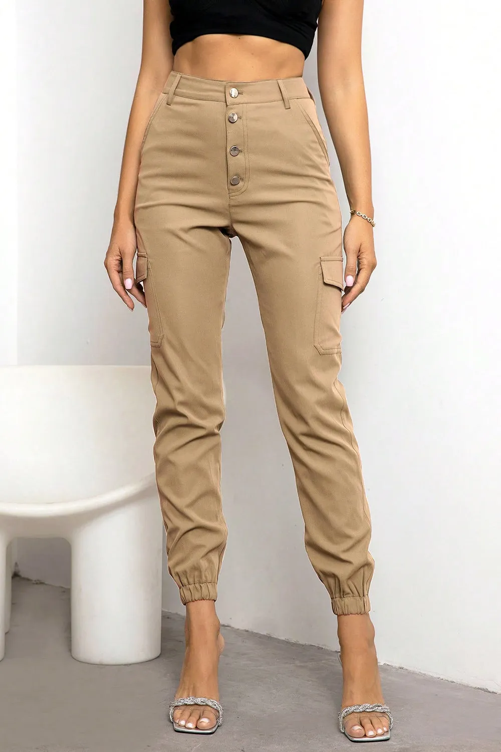*APP EXCLUSIVE* Button Fly Cargo Pants