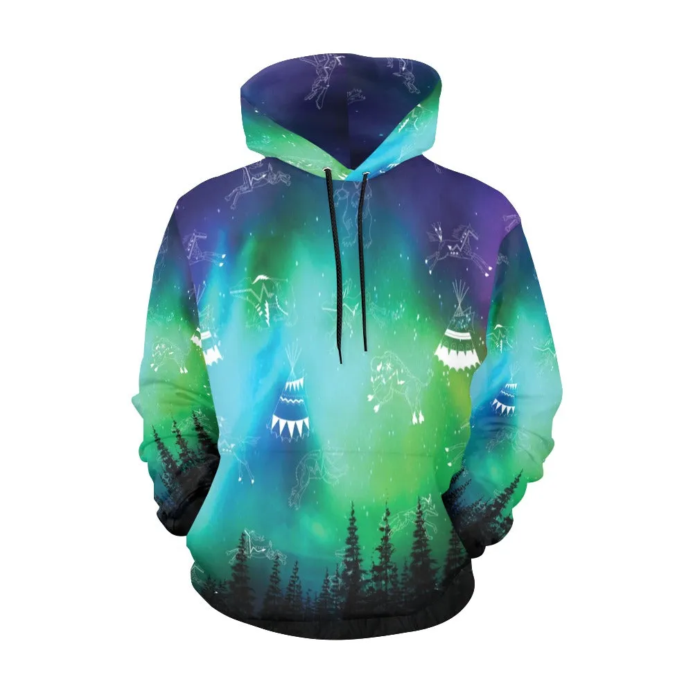Aurora Medicine Animals Hoodie for Women (USA Size)