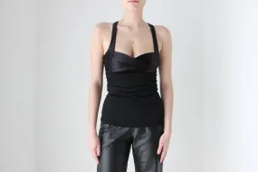 BALLETCORE Sexiest Black Y2K Bustier Tank Top