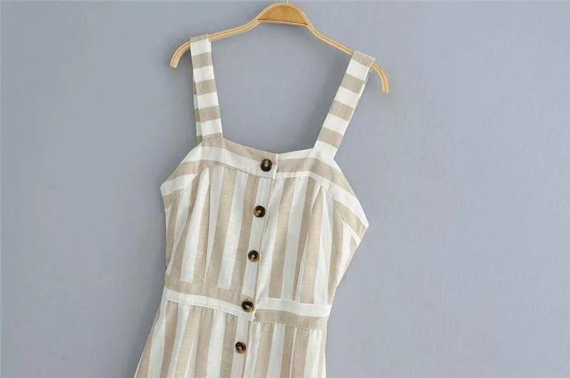 Boho Midi Dress, Strappy , Pink Vintage Pleated Polka Dot