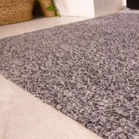 Breeze Silver Grey Sustainable Washable Non Slip Thin Door Mat