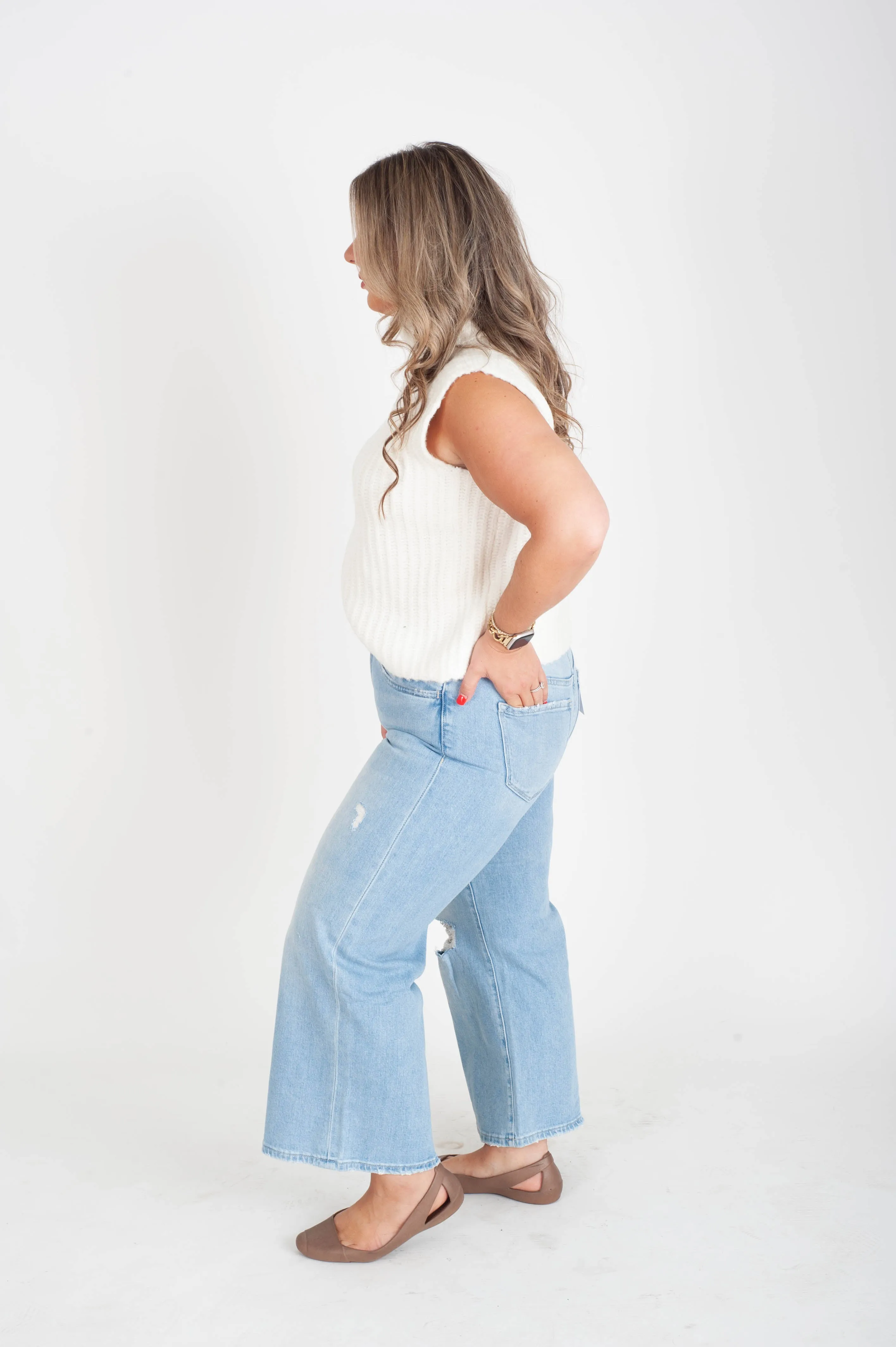 Cava High Rise Wide Leg Jeans