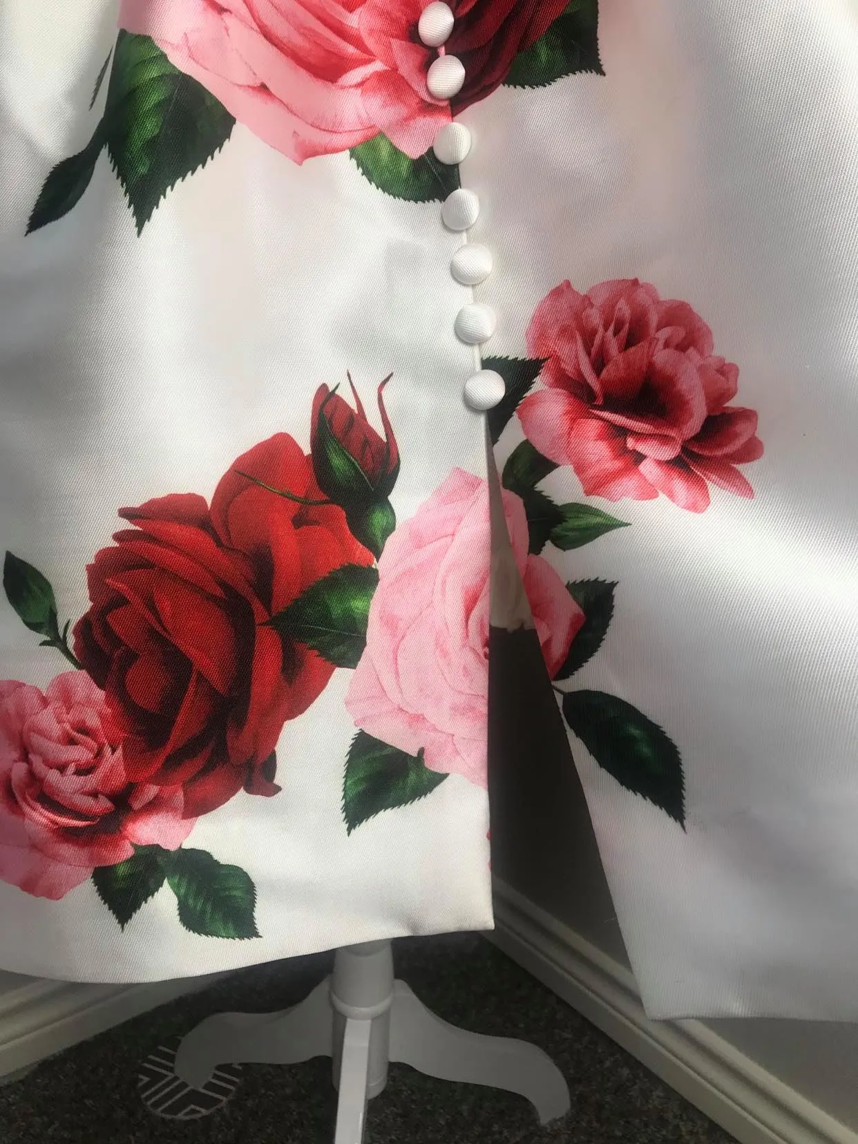 Diana Gown in Roses Printed