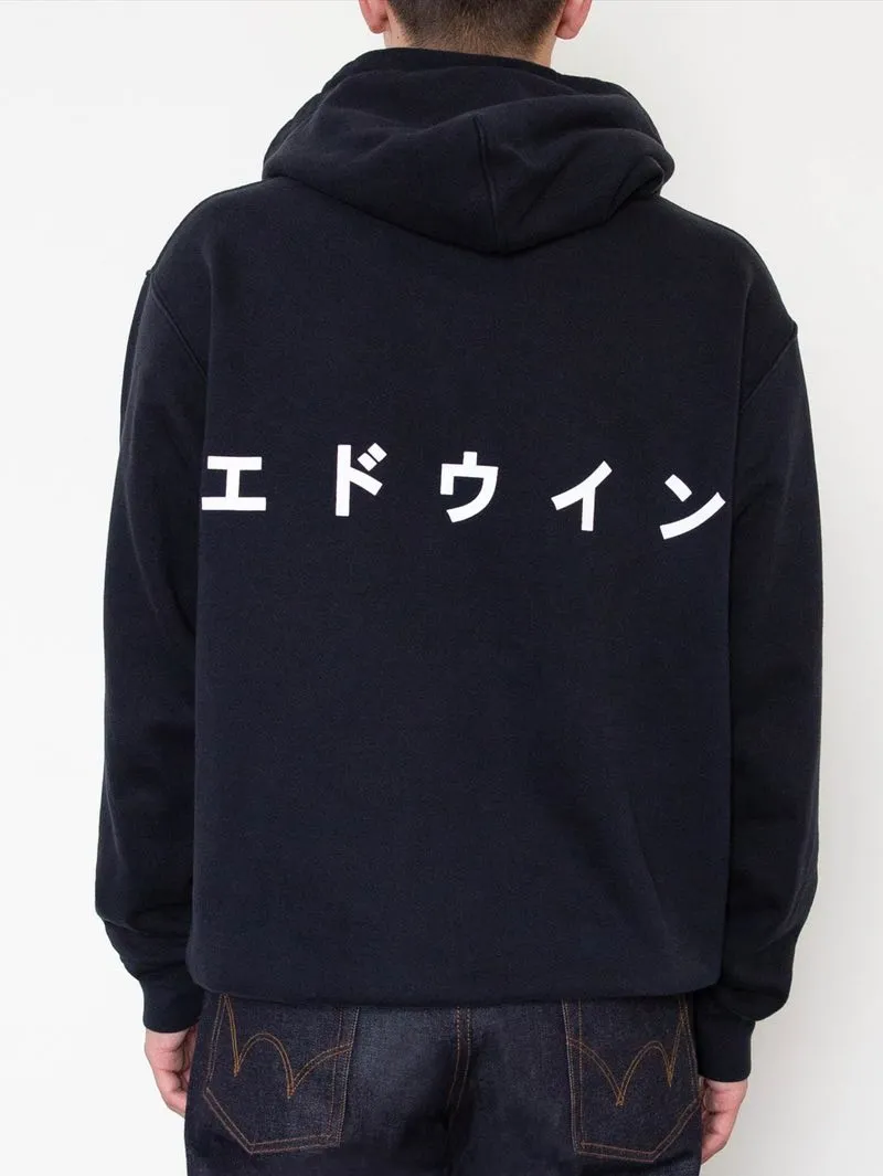 Edwin Jeans Organic Cotton Hoody Black
