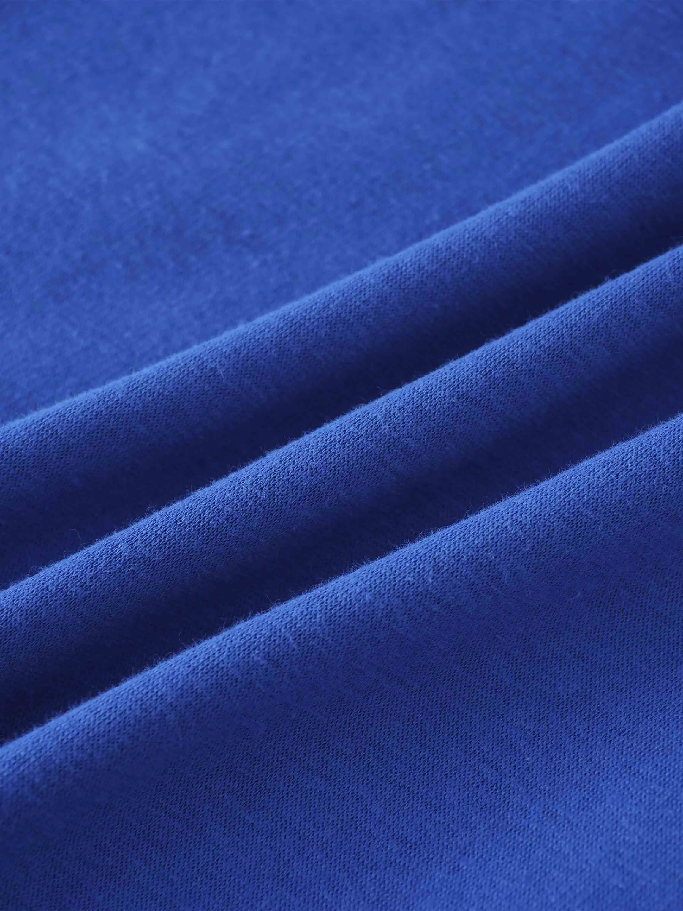 Embroidered Sweatshirt-Cobalt Blue
