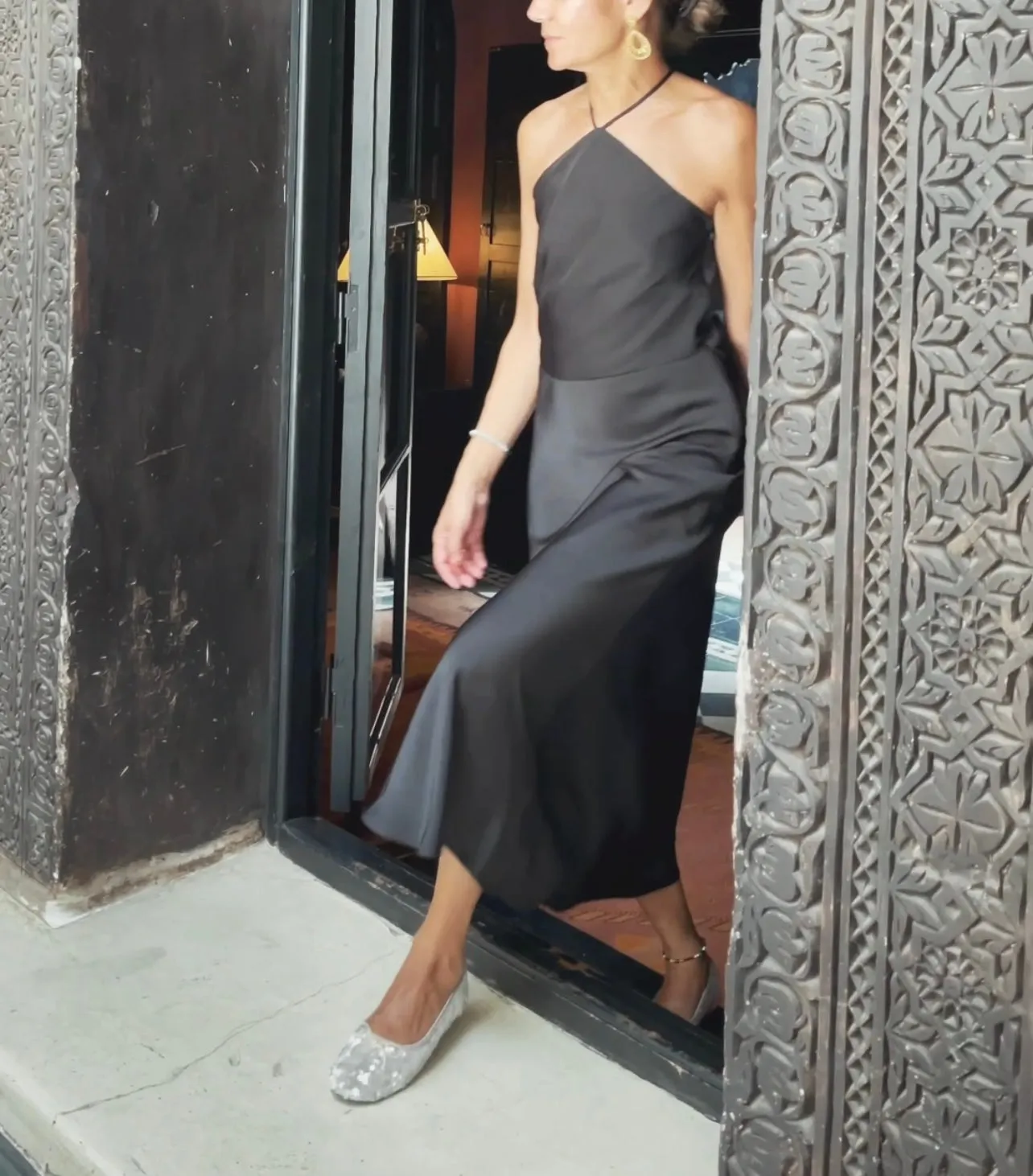 EMILY STRAP DRESS - BLACK
