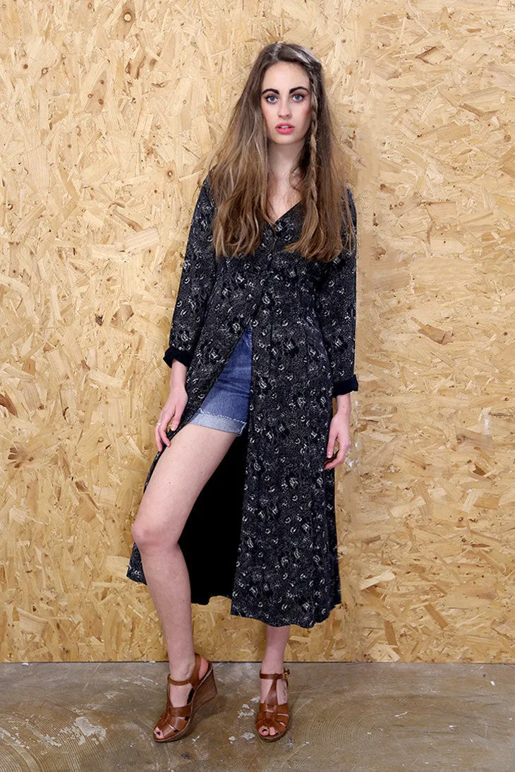 Floral Midi Dress With Side Slit