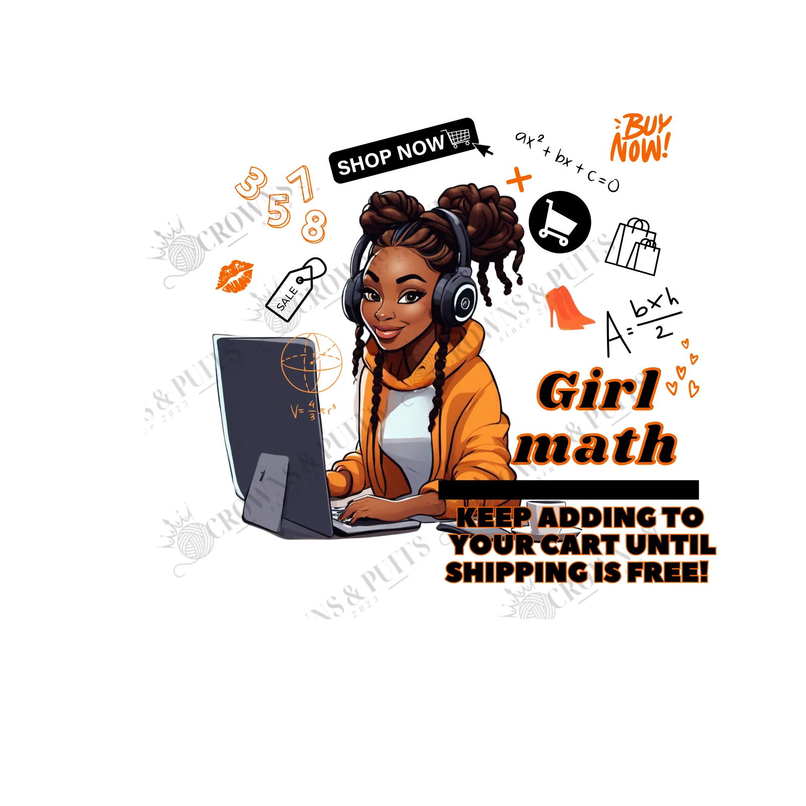 Girl math sweatshirt or hoodie