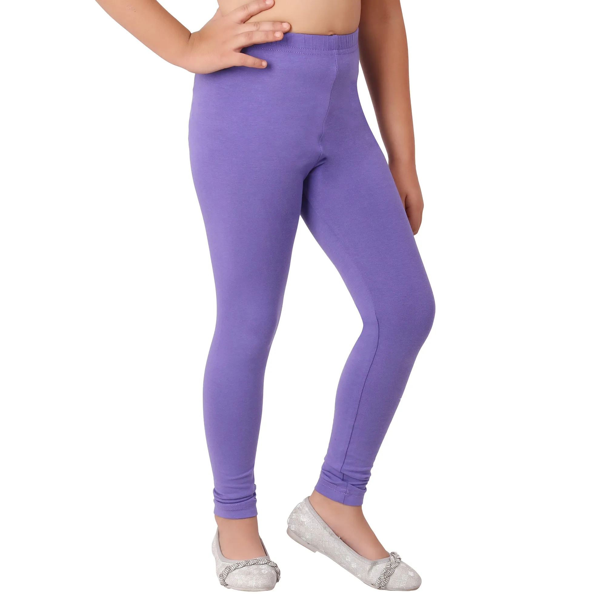 Girls Purple Regular Legging