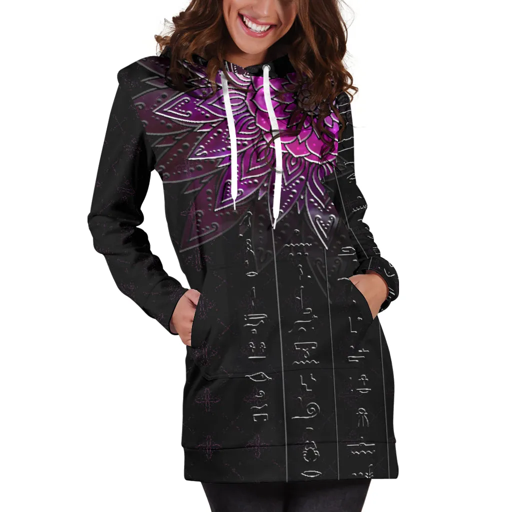 Hieroglyphic Mandala - Special Edition | Hoodie Dress | Mandalazed
