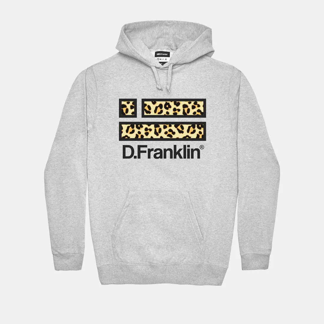 Hoodie Leopard Grey