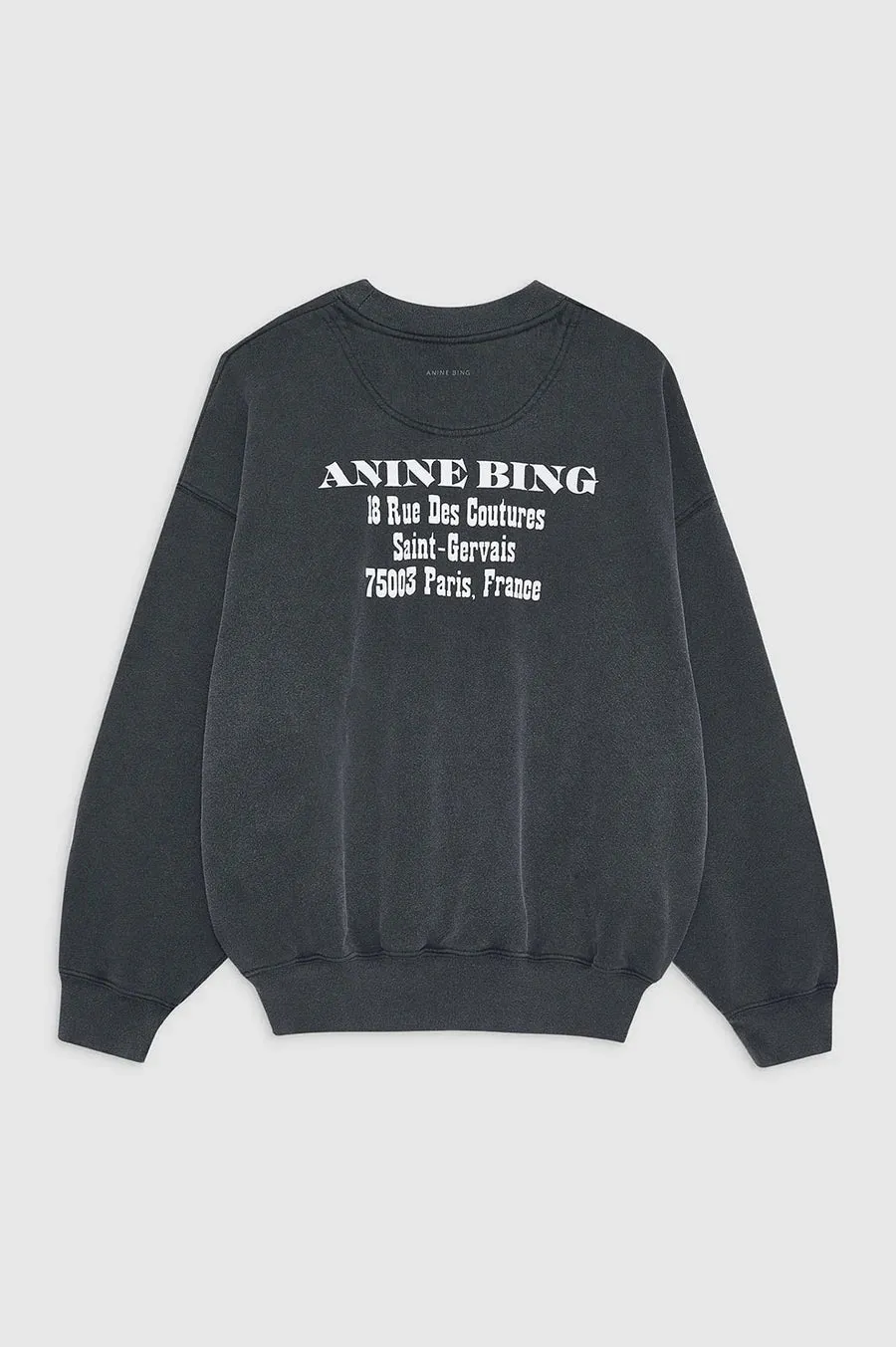 Jaci Sweatshirt Paris - Washed Black