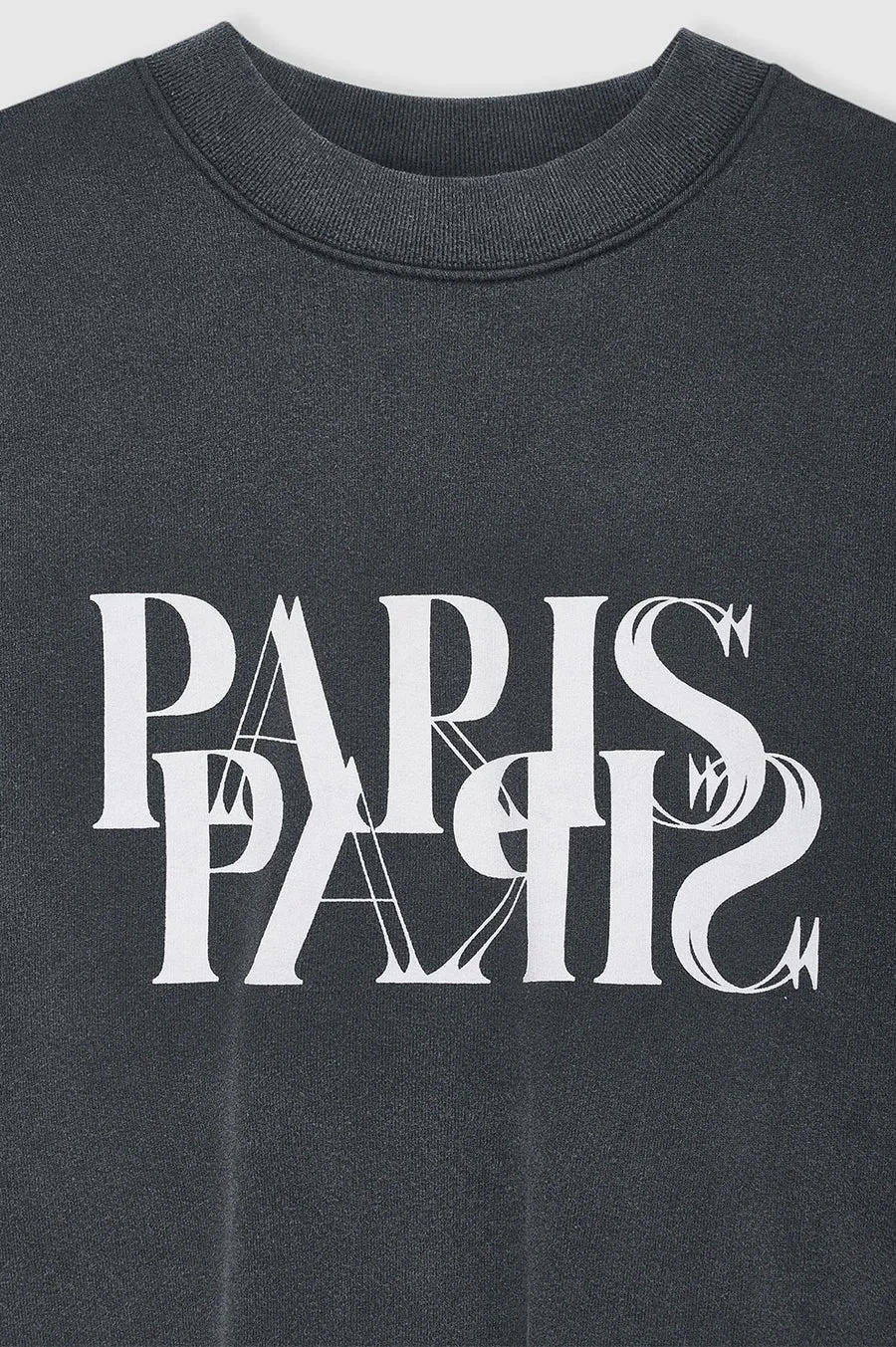 Jaci Sweatshirt Paris - Washed Black
