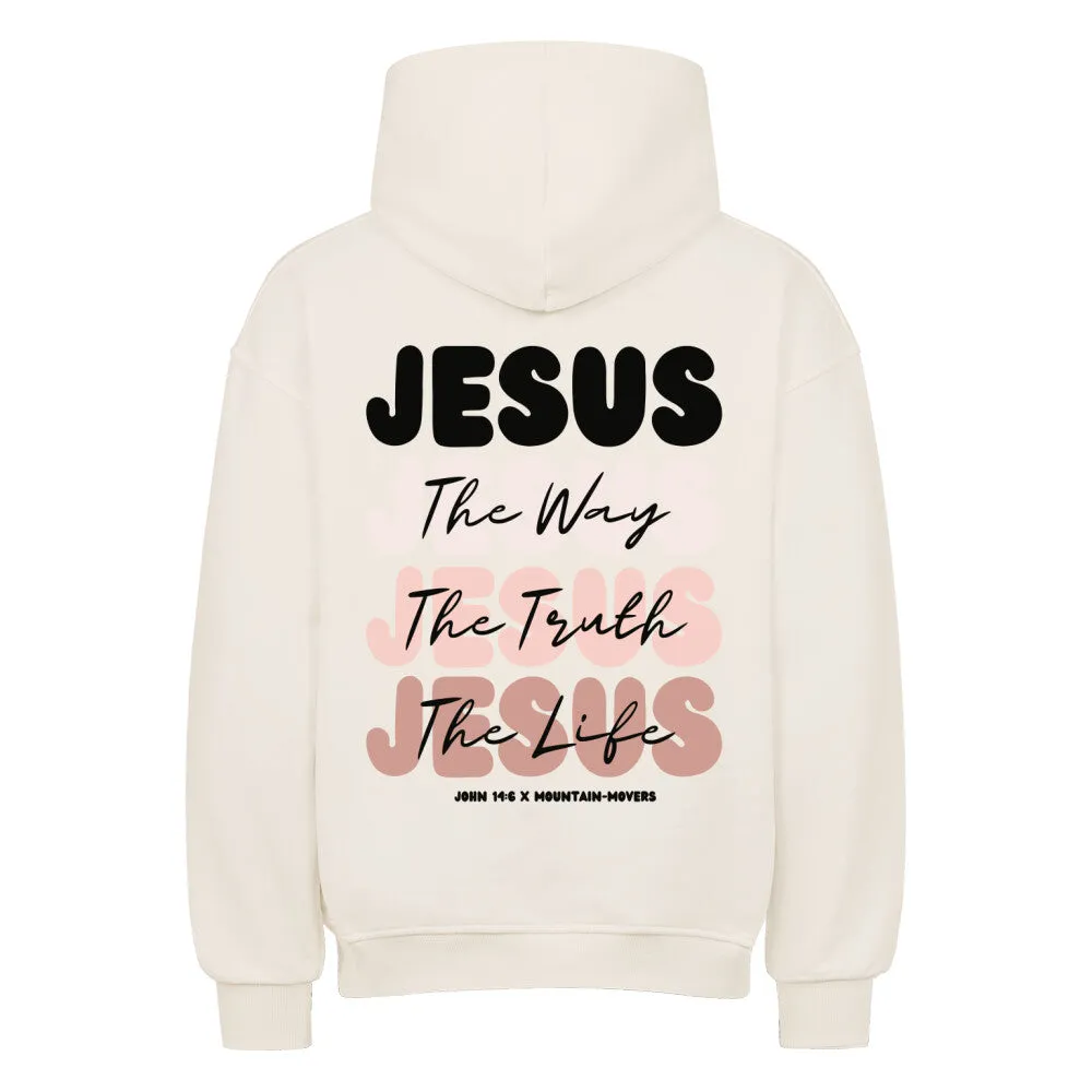 Jesus x John 14:6 Oversized Hoodie BackPrint