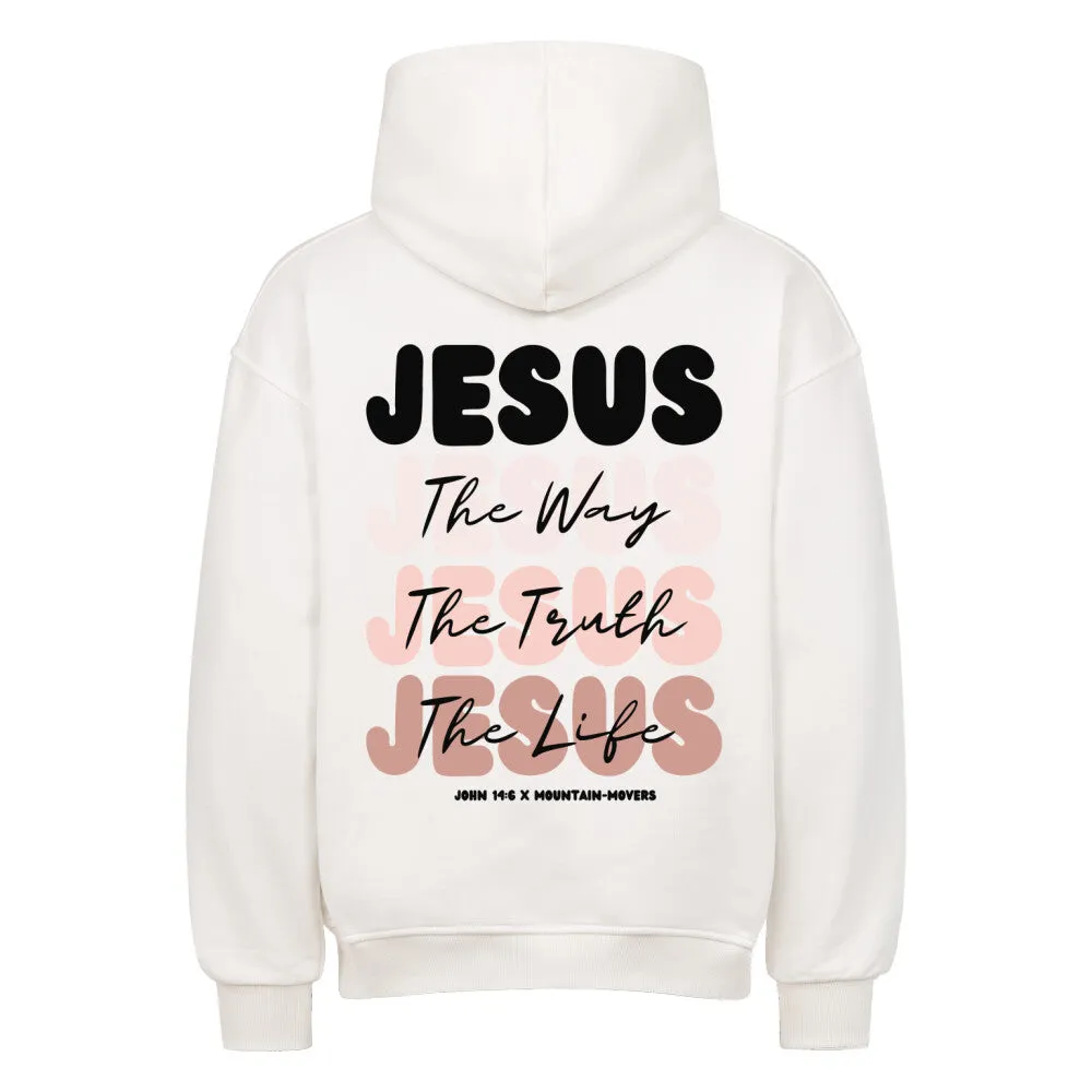 Jesus x John 14:6 Oversized Hoodie BackPrint