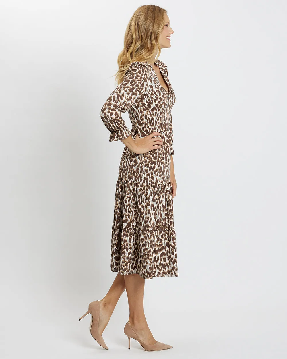 Jude Connally Maggie Dress - Speckled Cheetah