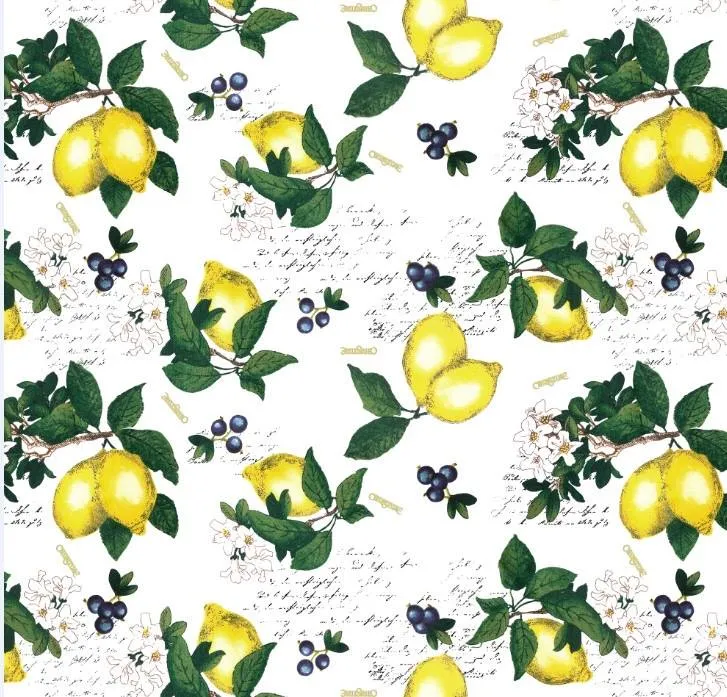 Lana Dress in lemon print