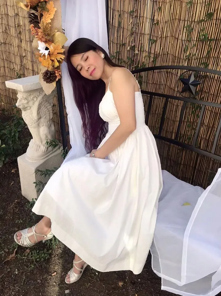 Lana Dress in white solid cotton