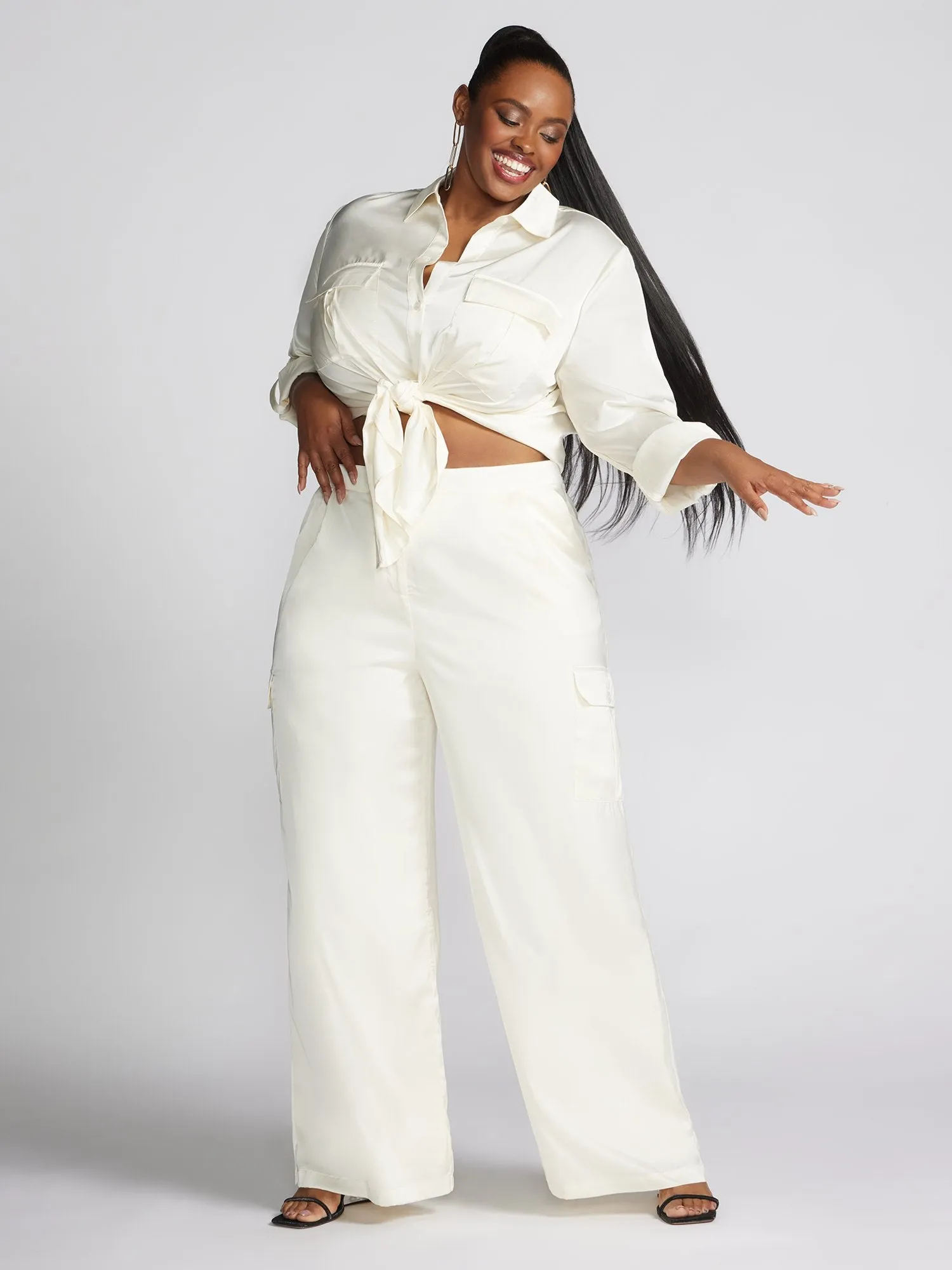 Machella Wide Leg Cargo Pants