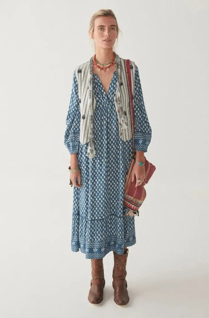 Maison Hotel Antonia Dress in Blue Simone