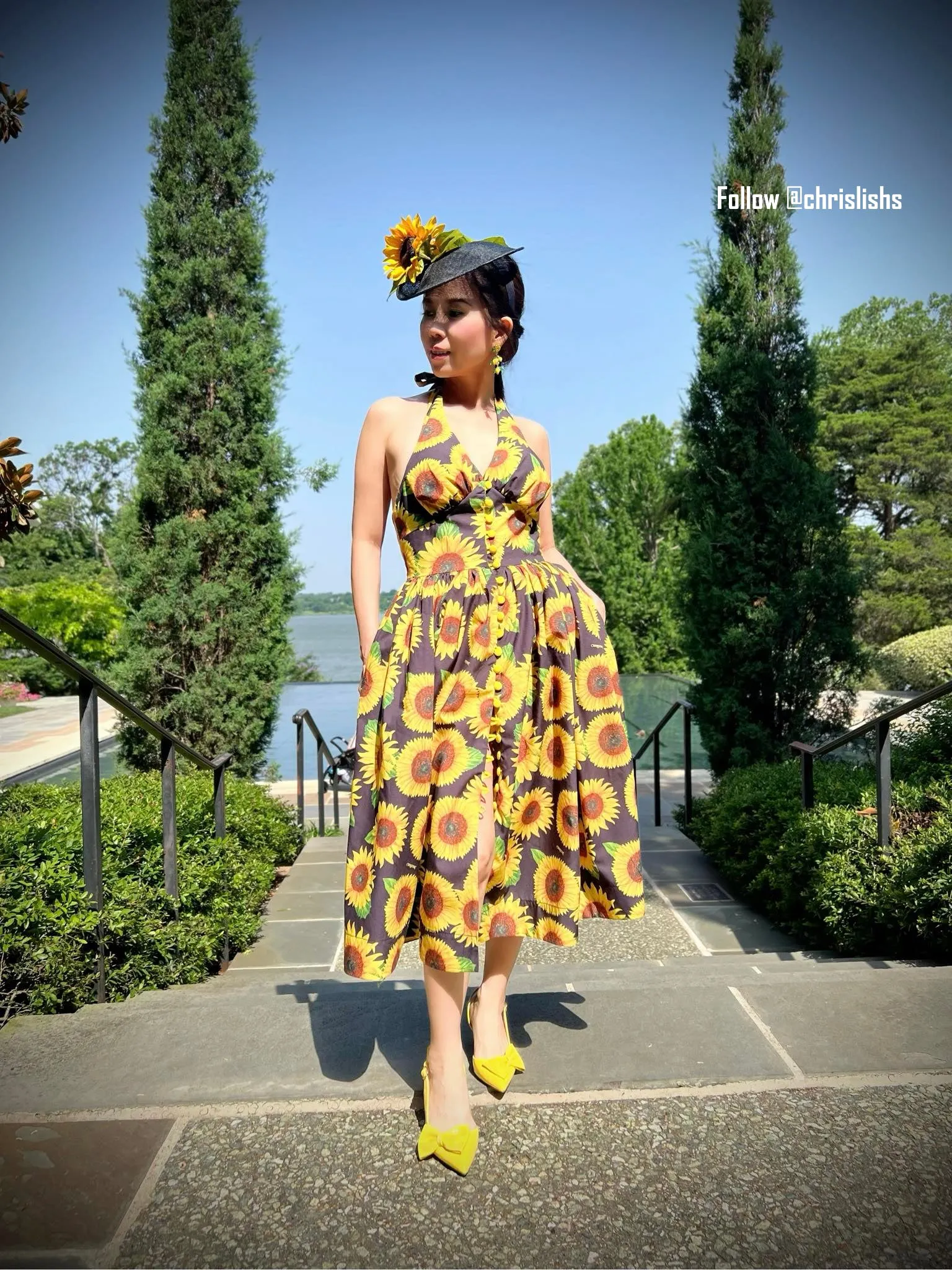 Marilyn Dress in sunflower