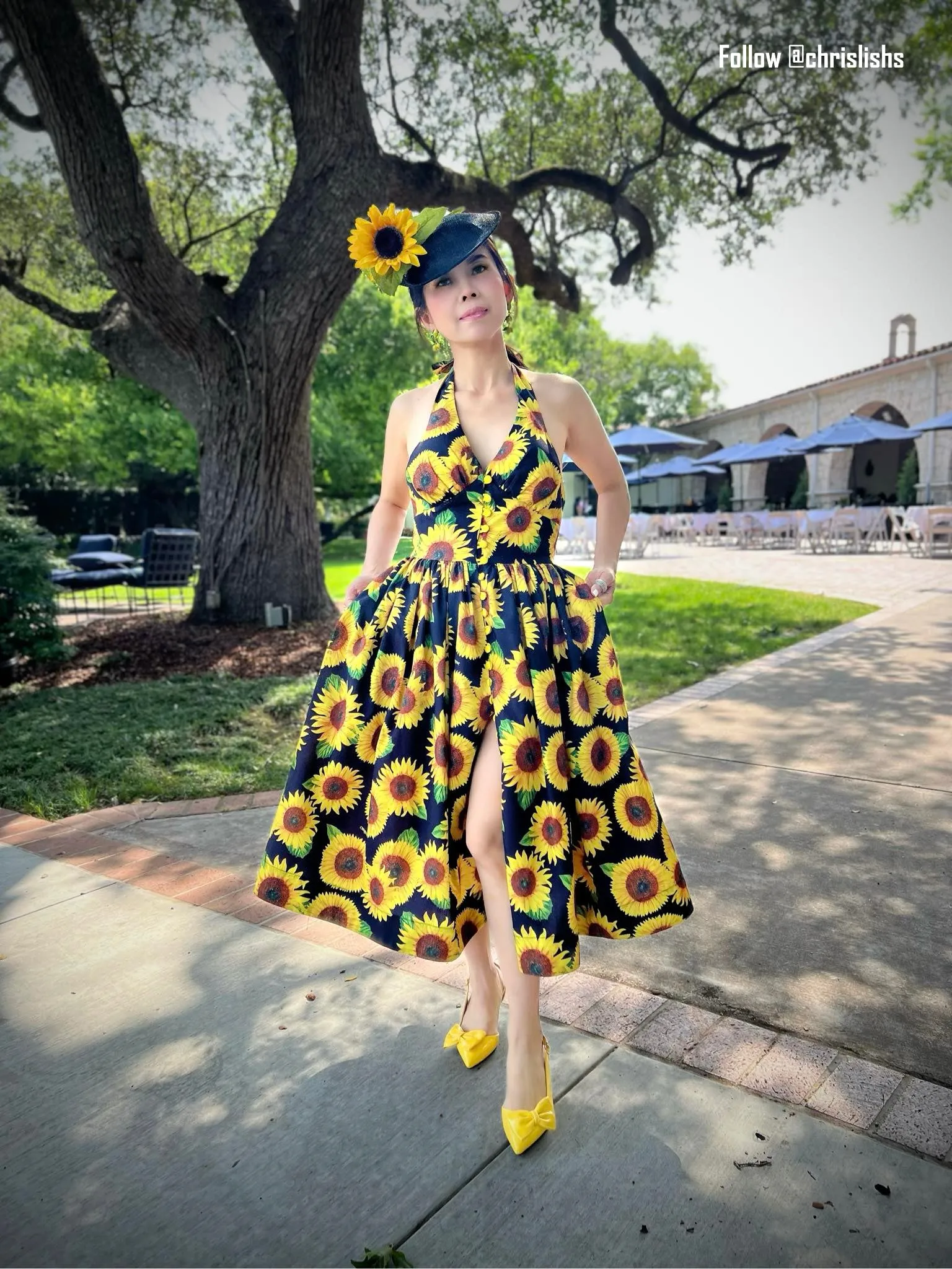 Marilyn Dress in sunflower