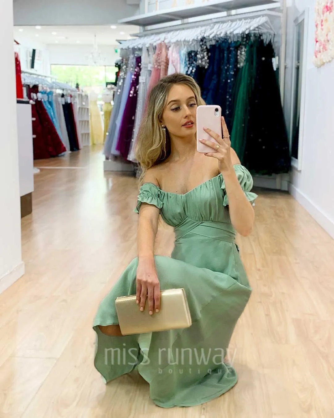 Masie Midi Dress - Pistachio