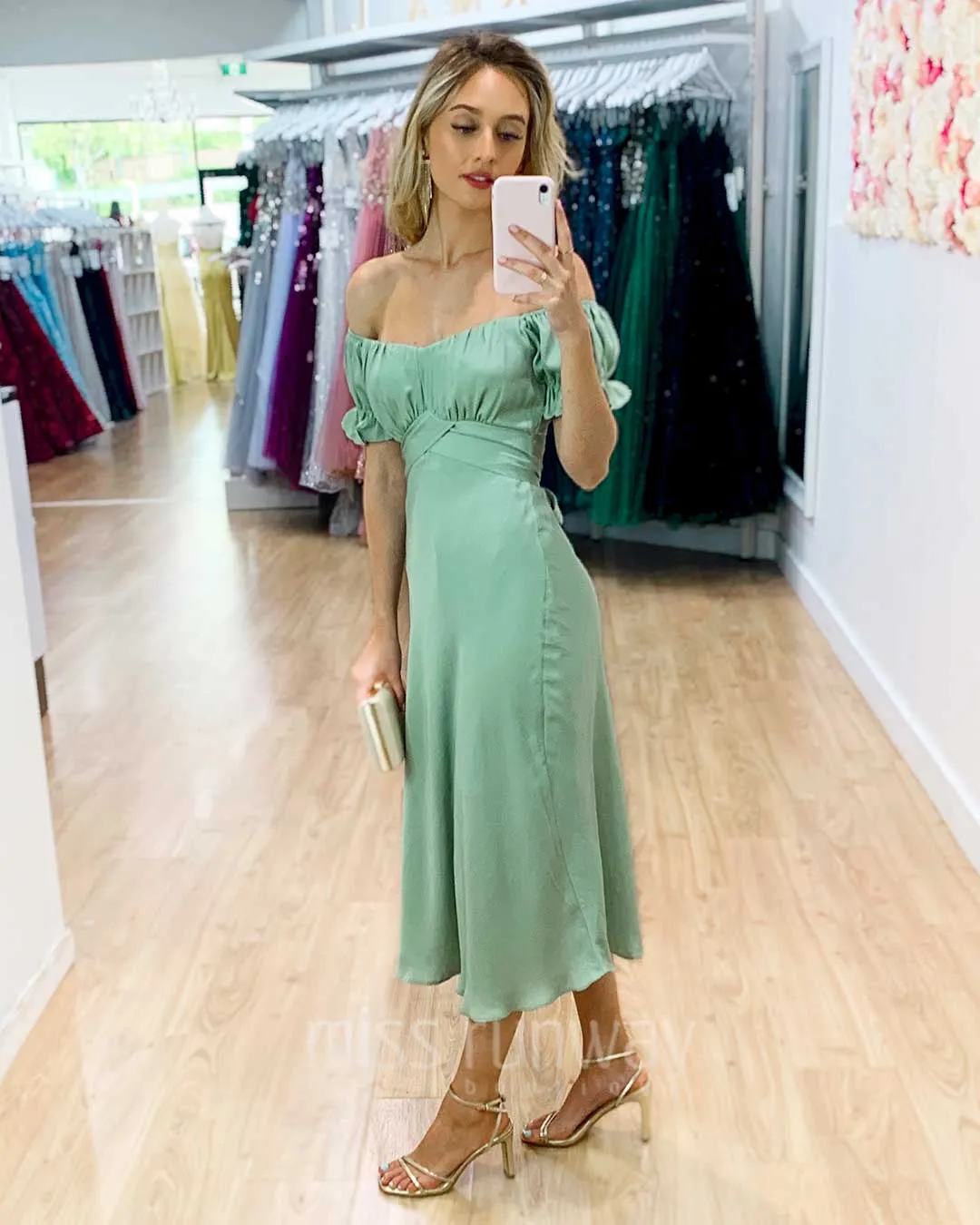 Masie Midi Dress - Pistachio