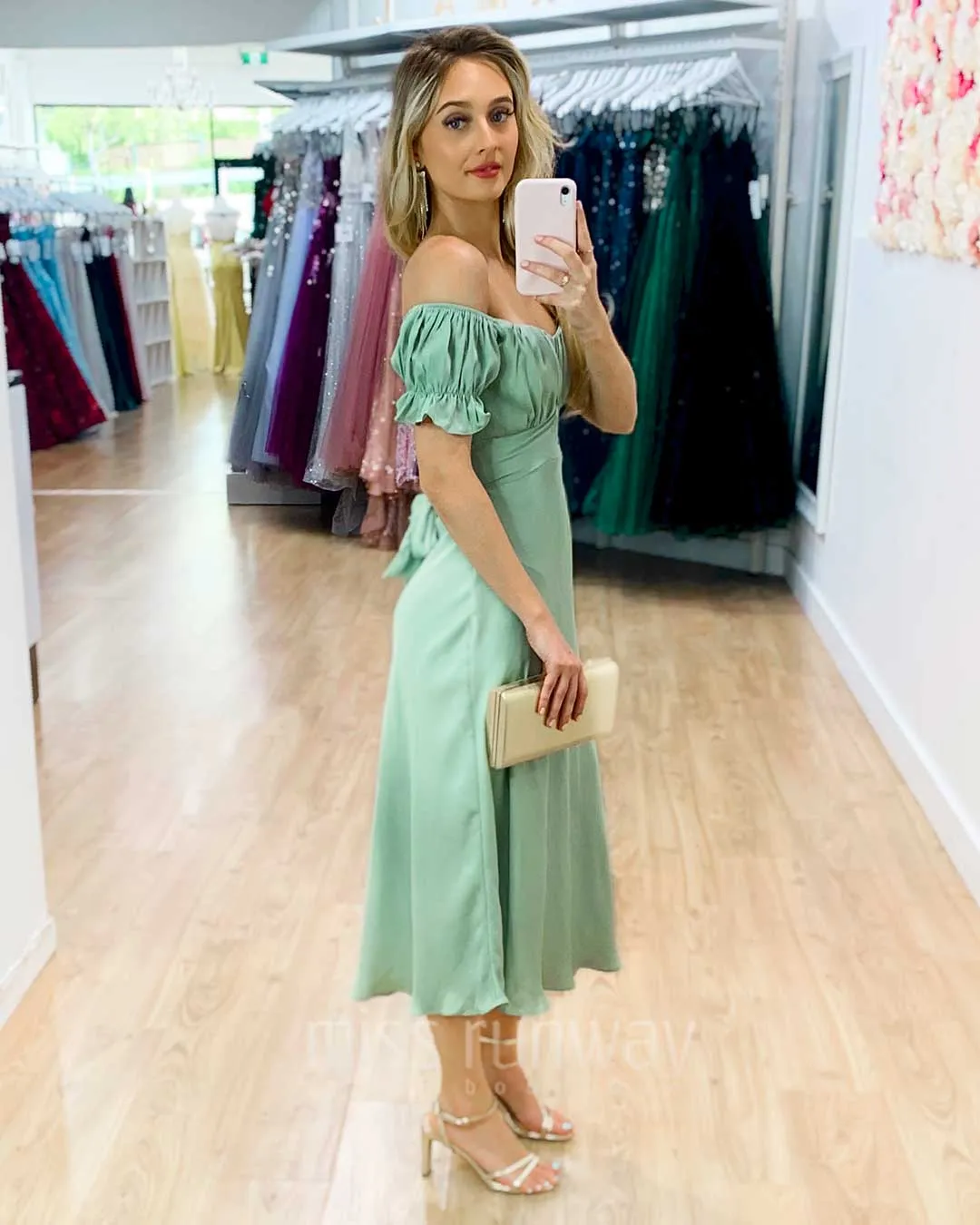 Masie Midi Dress - Pistachio