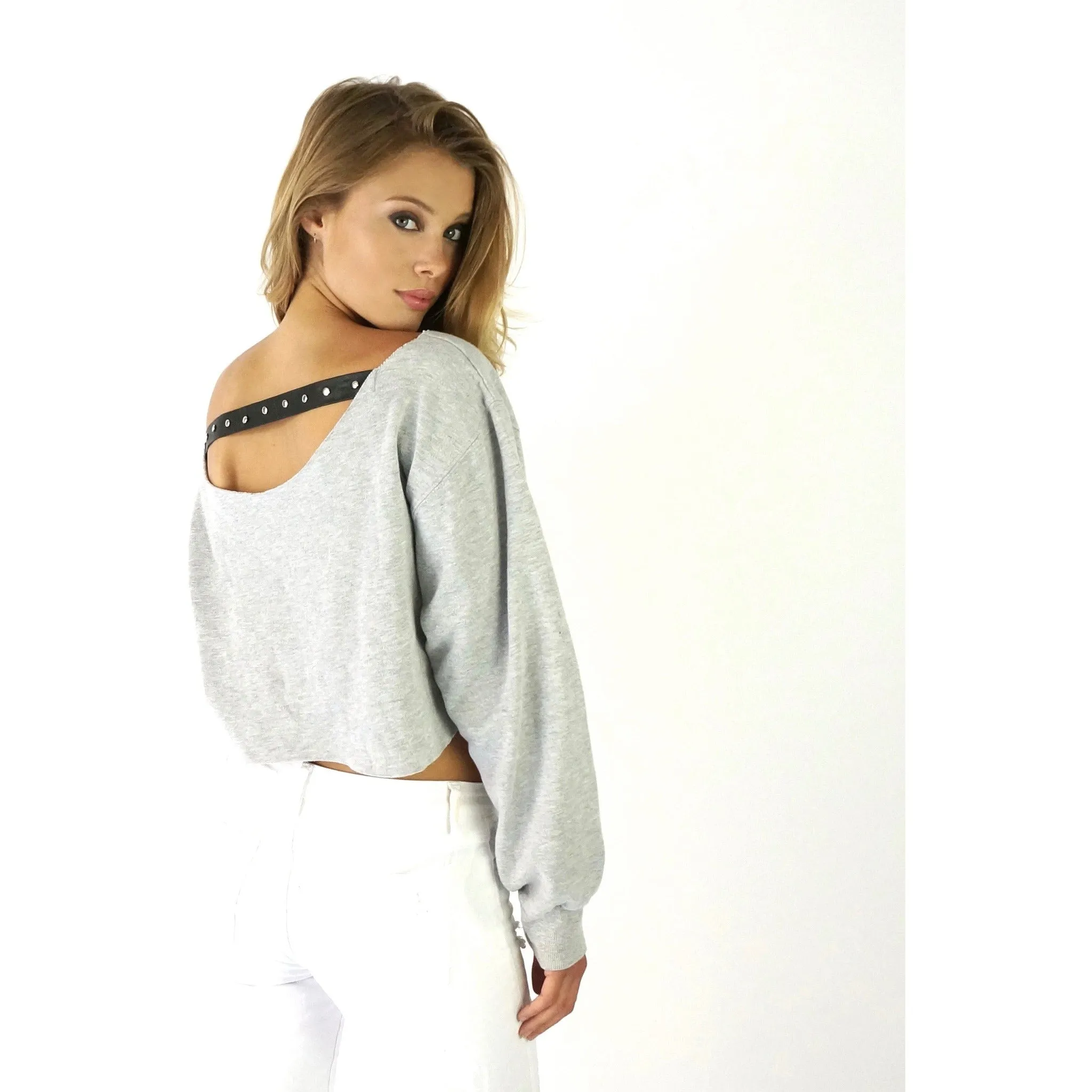 Only For Me Coca Cola Cropped Strap Sweatshirt