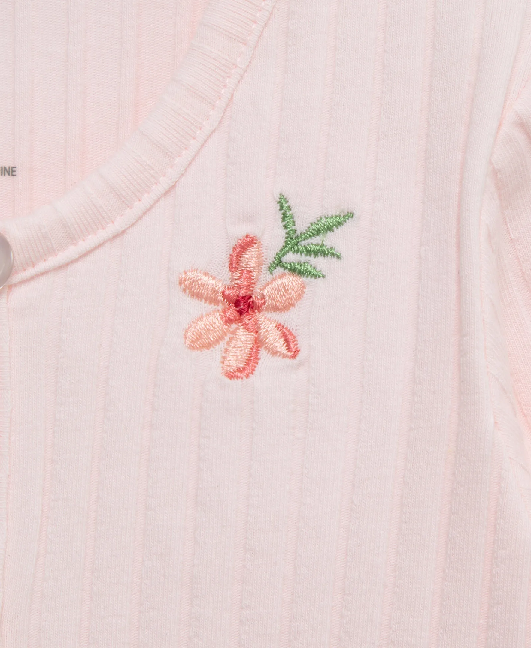 Pink Floral Knit Dress Set (2T-4T)