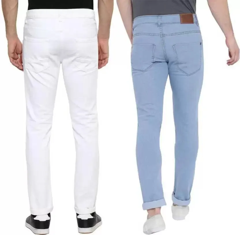 Regular Men Multicolor Jeans  (Pack of 2)