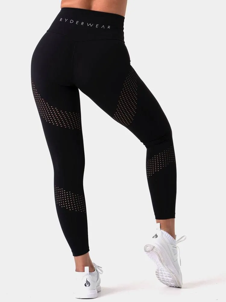 Ryderwear Pastels High Waisted Leggings - Black