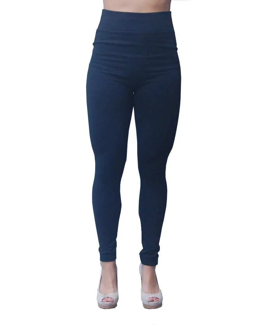 Solid Leggings Black Regular One