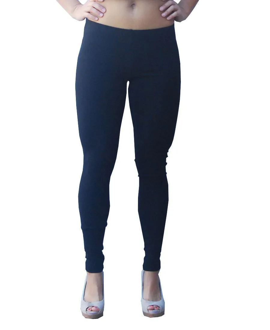 Solid Leggings Black Regular One