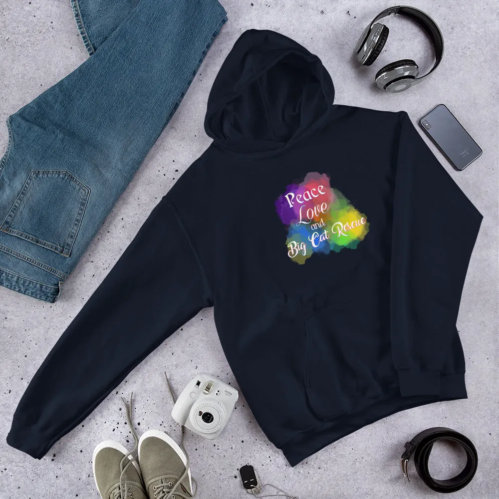 Sweatshirt - Peace, Love & Big Cat Rescue Hoodie