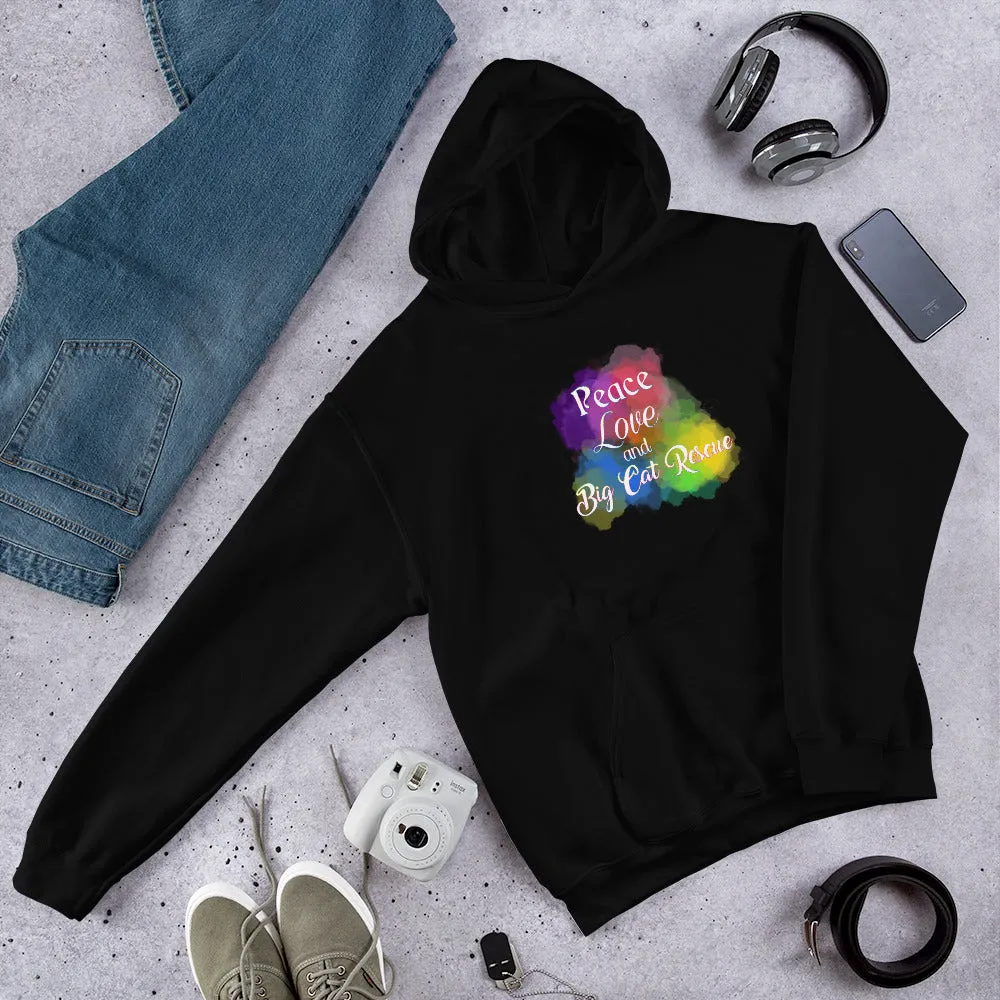 Sweatshirt - Peace, Love & Big Cat Rescue Hoodie